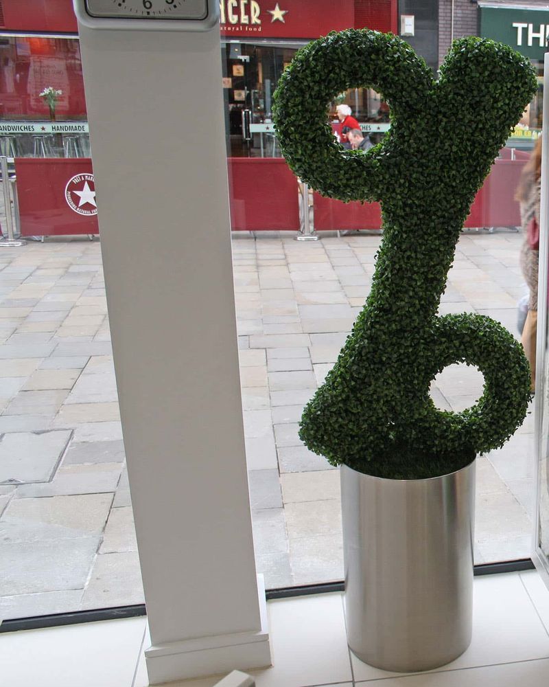 Bespoke Artificial Topiary Letters, Numbers & Shapes Design Example